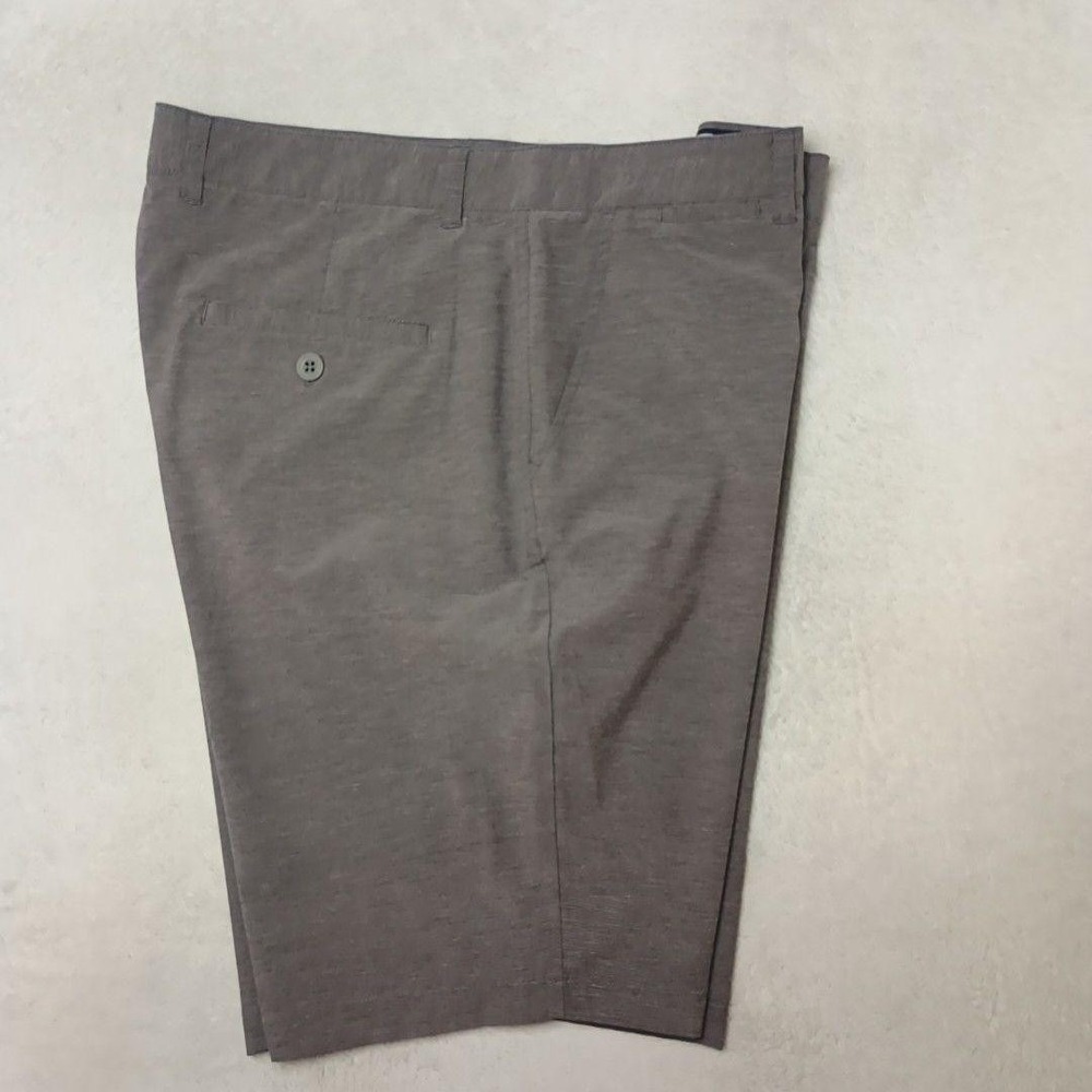 Johnnie-O Shorts Mens 38 Steel Gray 10" Chino Golf Performance Stretch Pockets